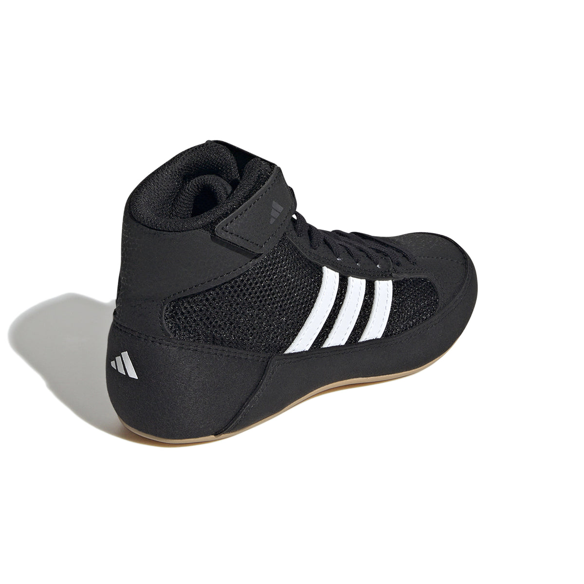 Adidas HVC 2 Youth Black White Gum Wrestling Shoes
