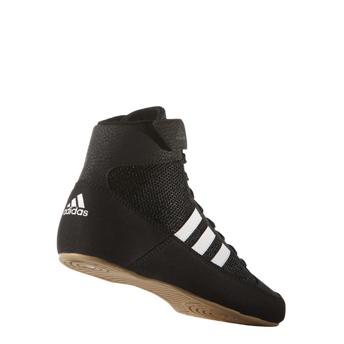 Adidas HVC 2 Youth Black White Gum Wrestling Shoes