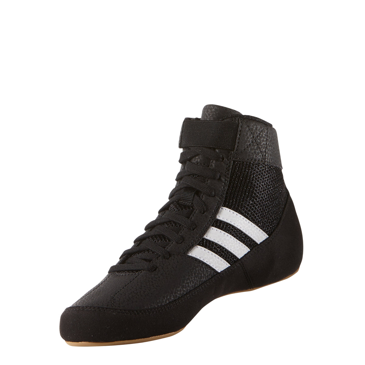 Adidas HVC 2 Youth Black White Gum Wrestling Shoes