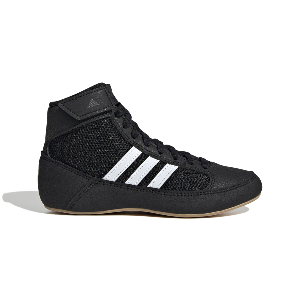 Adidas HVC 2 Youth Black White Gum Wrestling Shoes