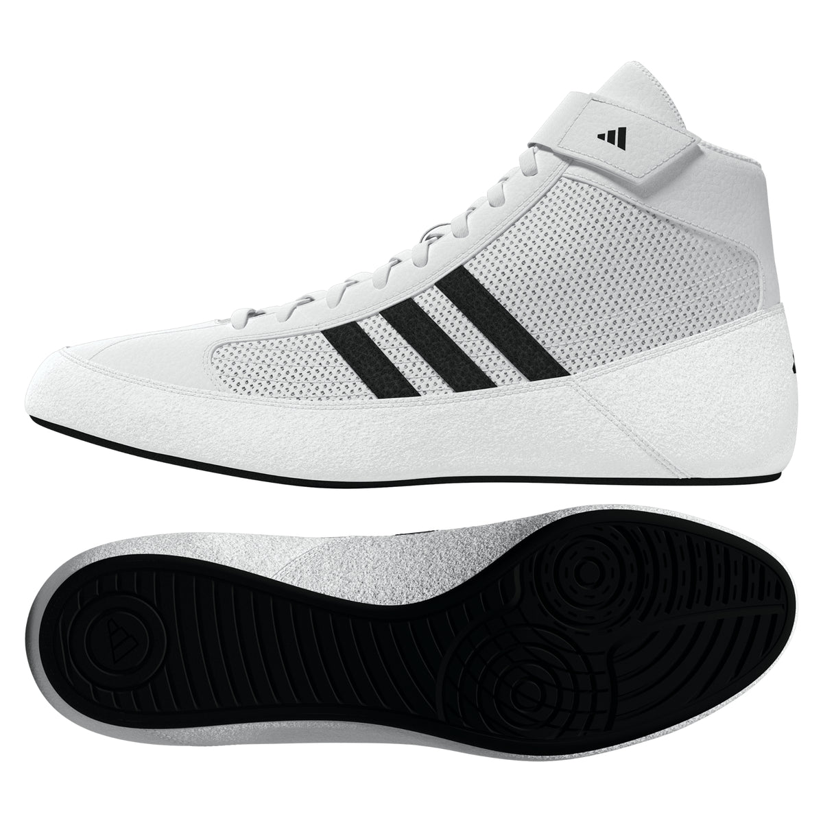 Adidas HVC 2 White Black Wrestling Shoes