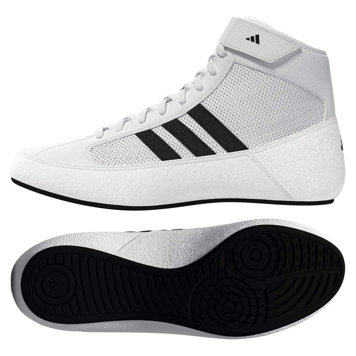 Adidas HVC 2 Youth White Black Wrestling Shoes