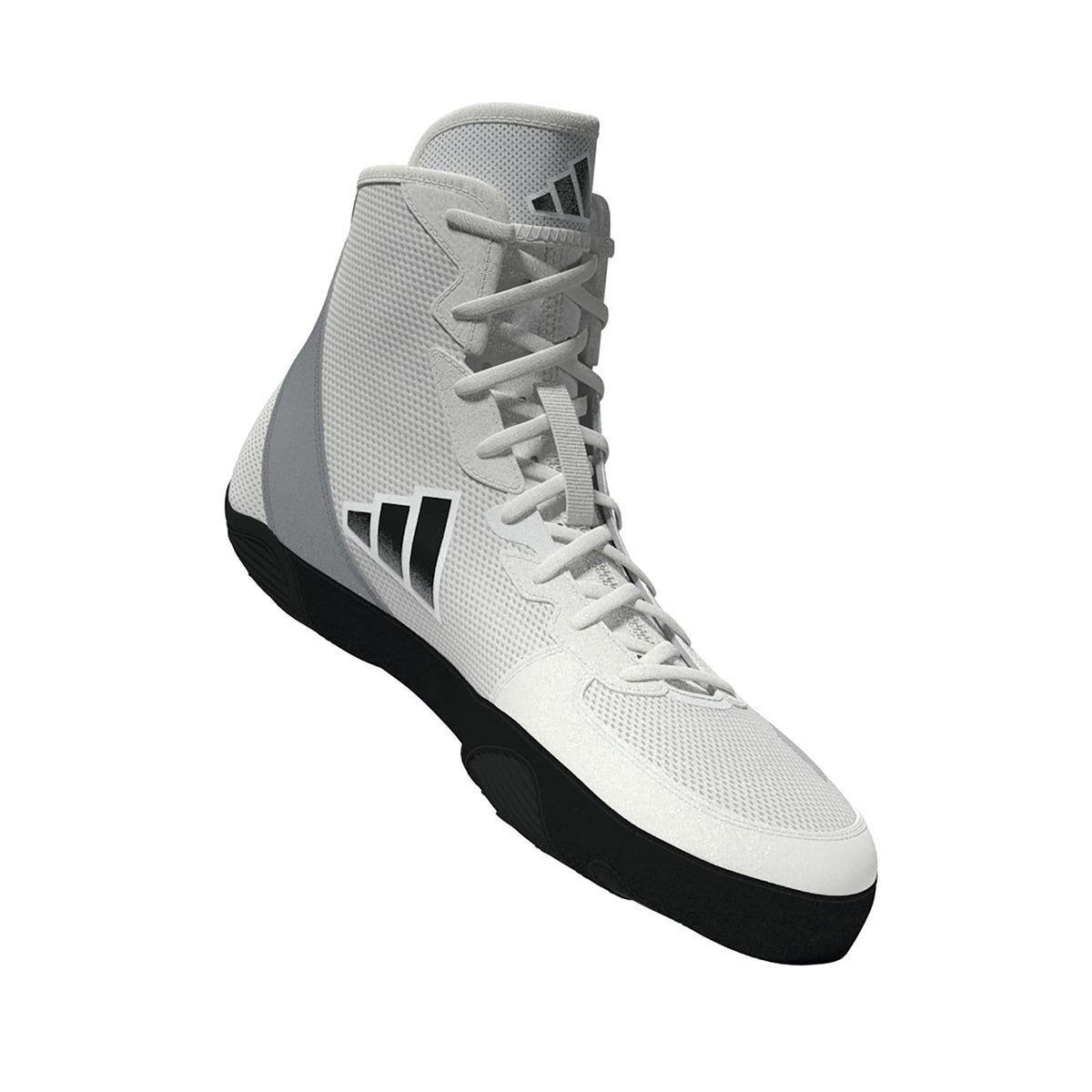 Adidas Adizero White/Silver/Black Wrestling Shoes