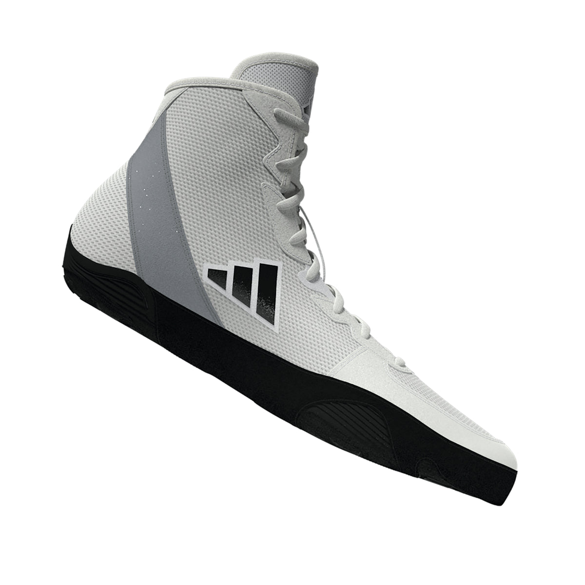 Adidas Adizero White/Silver/Black Wrestling Shoes