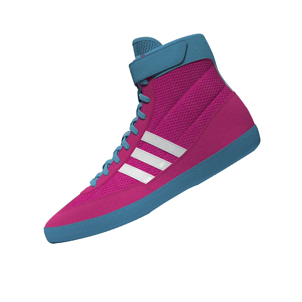Adidas Combat Speed 4 Pink White Cyan Wrestling Shoes