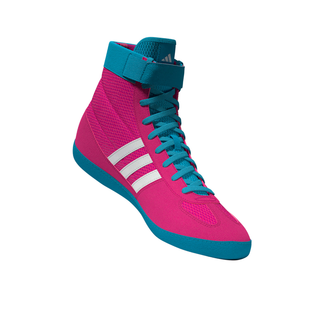 Adidas Combat Speed 4 Pink White Cyan Wrestling Shoes