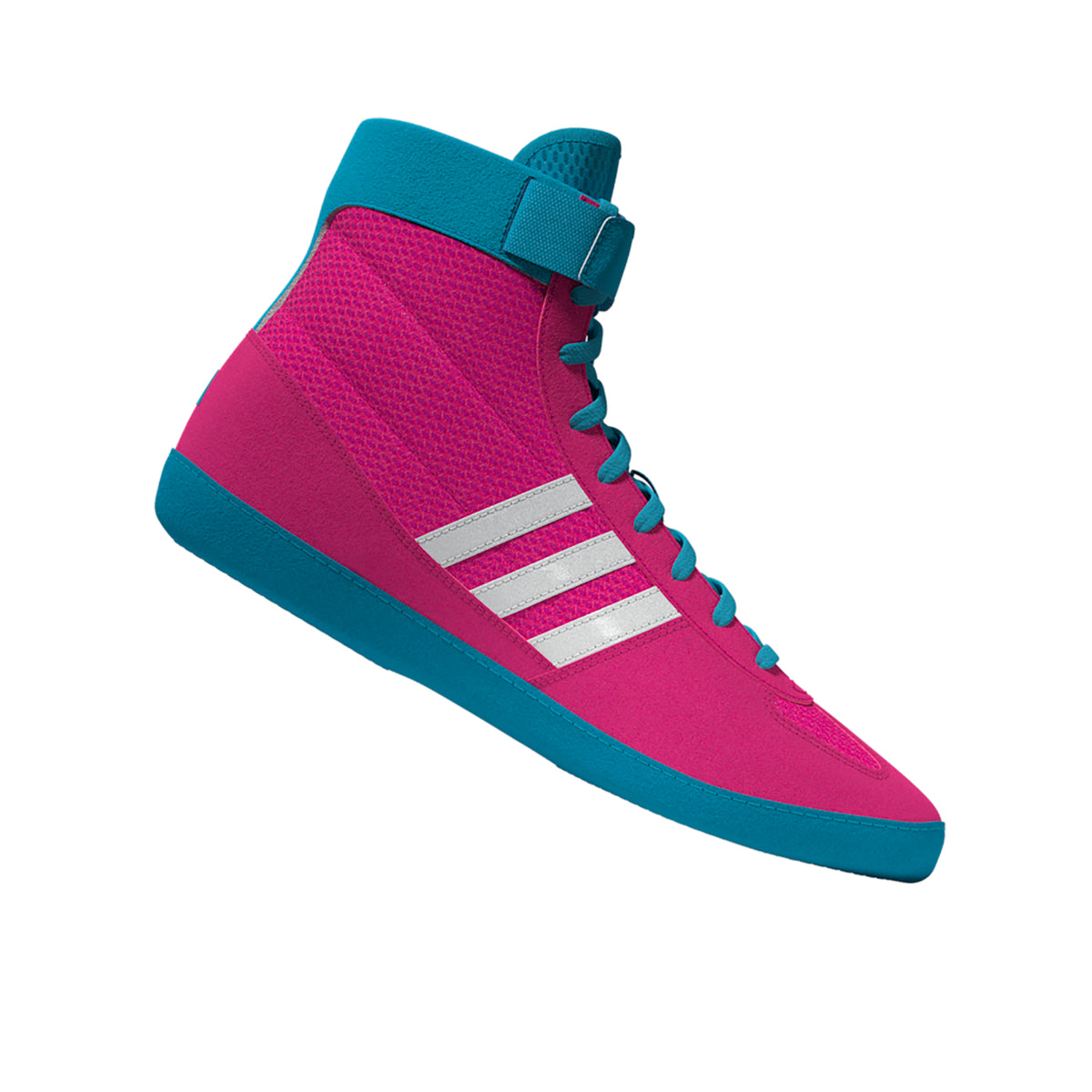 Adidas Combat Speed 4 Pink White Cyan Wrestling Shoes