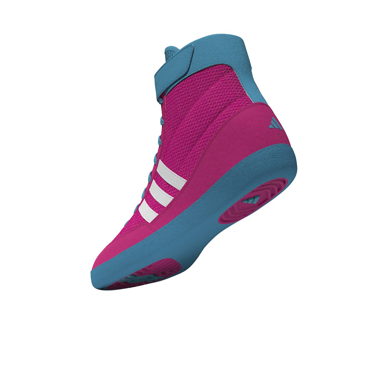 Adidas Combat Speed 4 Pink White Cyan Wrestling Shoes