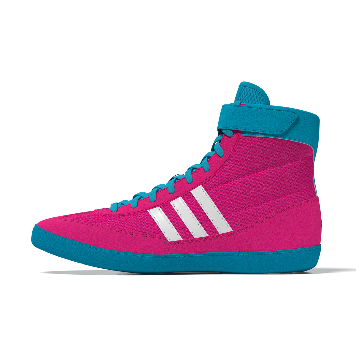 Adidas Combat Speed 4 Pink White Cyan Wrestling Shoes