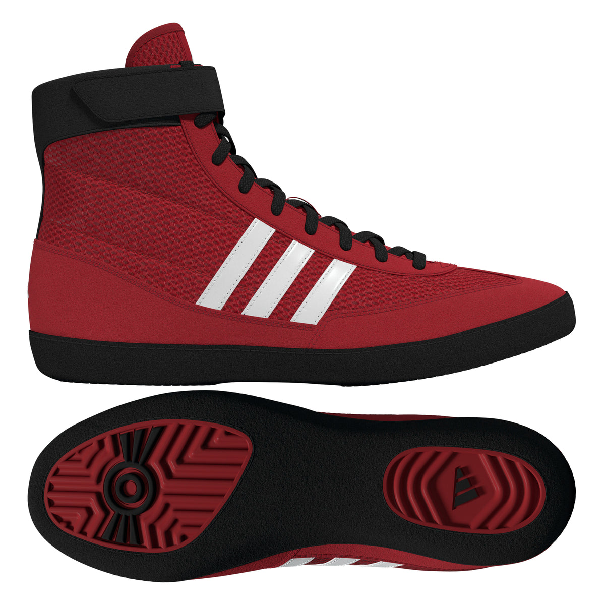Adidas Combat Speed 4 Red White Black Wrestling Shoes