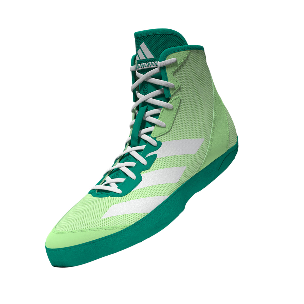 Adidas Adizero Lime/White/Teal Wrestling Shoes