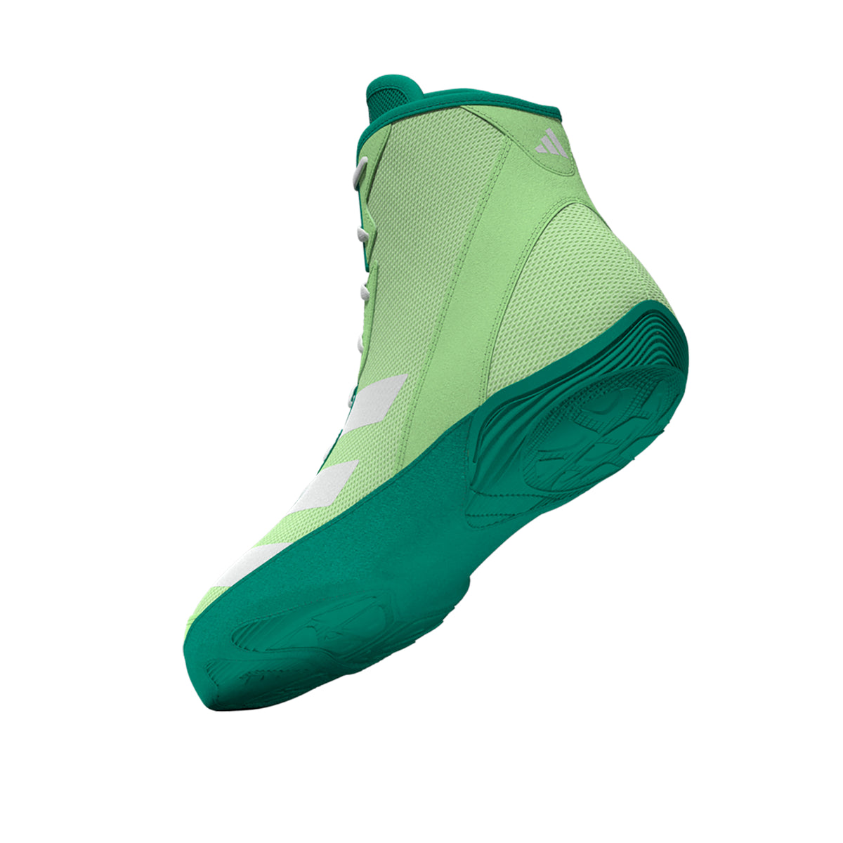 Adidas Adizero Lime/White/Teal Wrestling Shoes