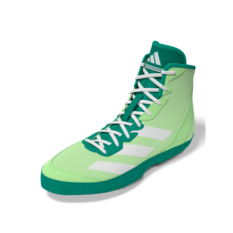 Adidas Adizero Lime/White/Teal Wrestling Shoes