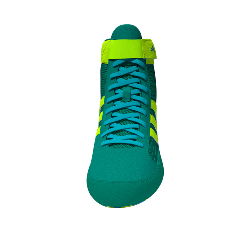 Adidas HVC 2 Pure-Teal Solar-Green Cyan Wrestling Shoes