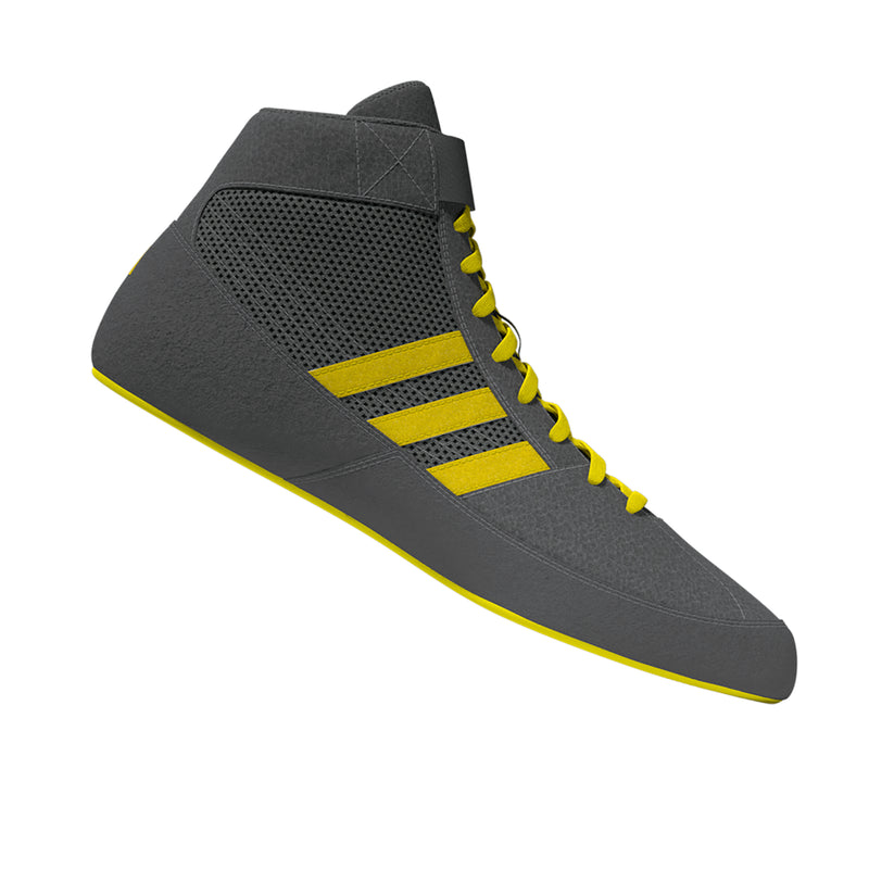 Adidas HVC 2 Grey Yellow Wrestling Shoes