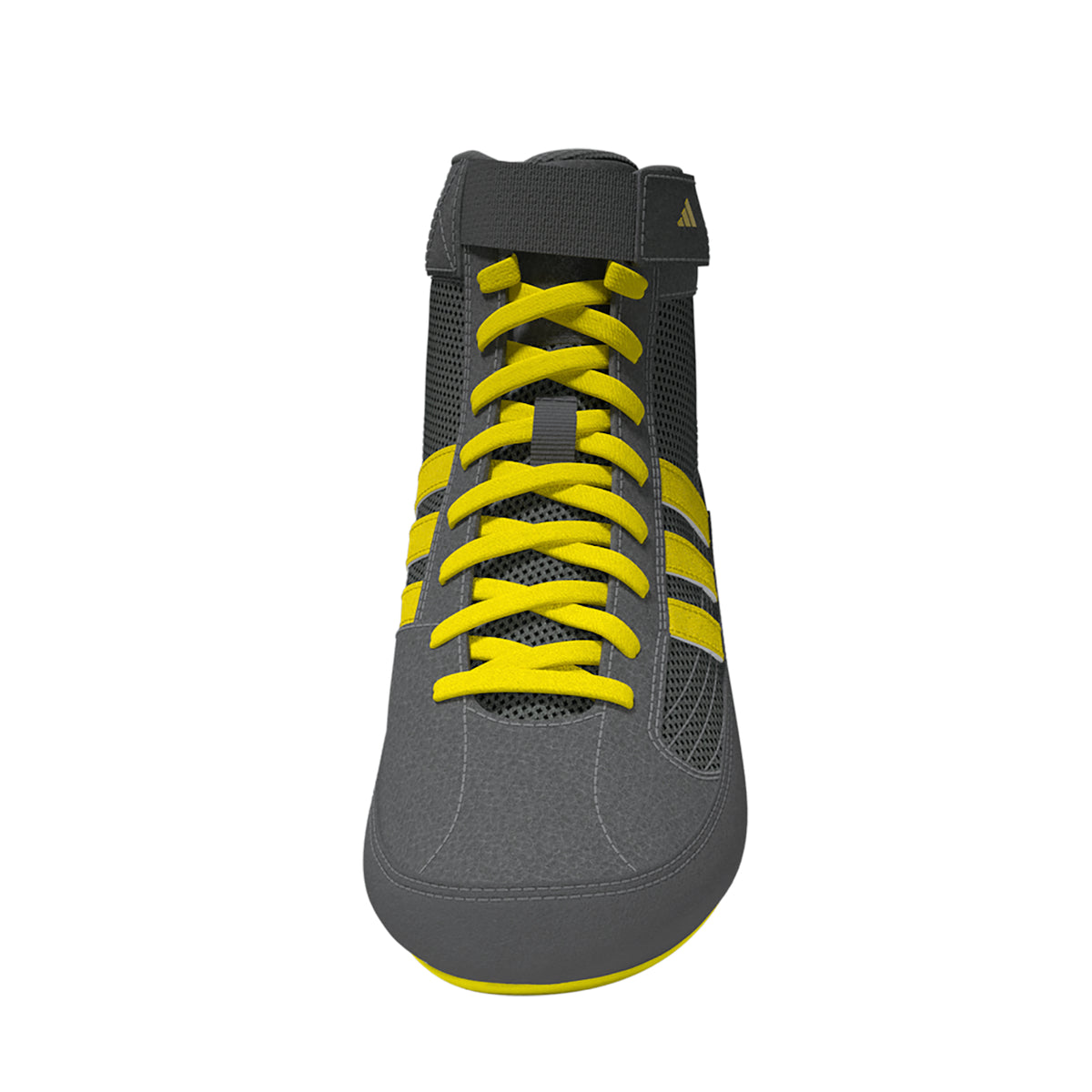Adidas HVC 2 Youth Grey Yellow Wrestling Shoes