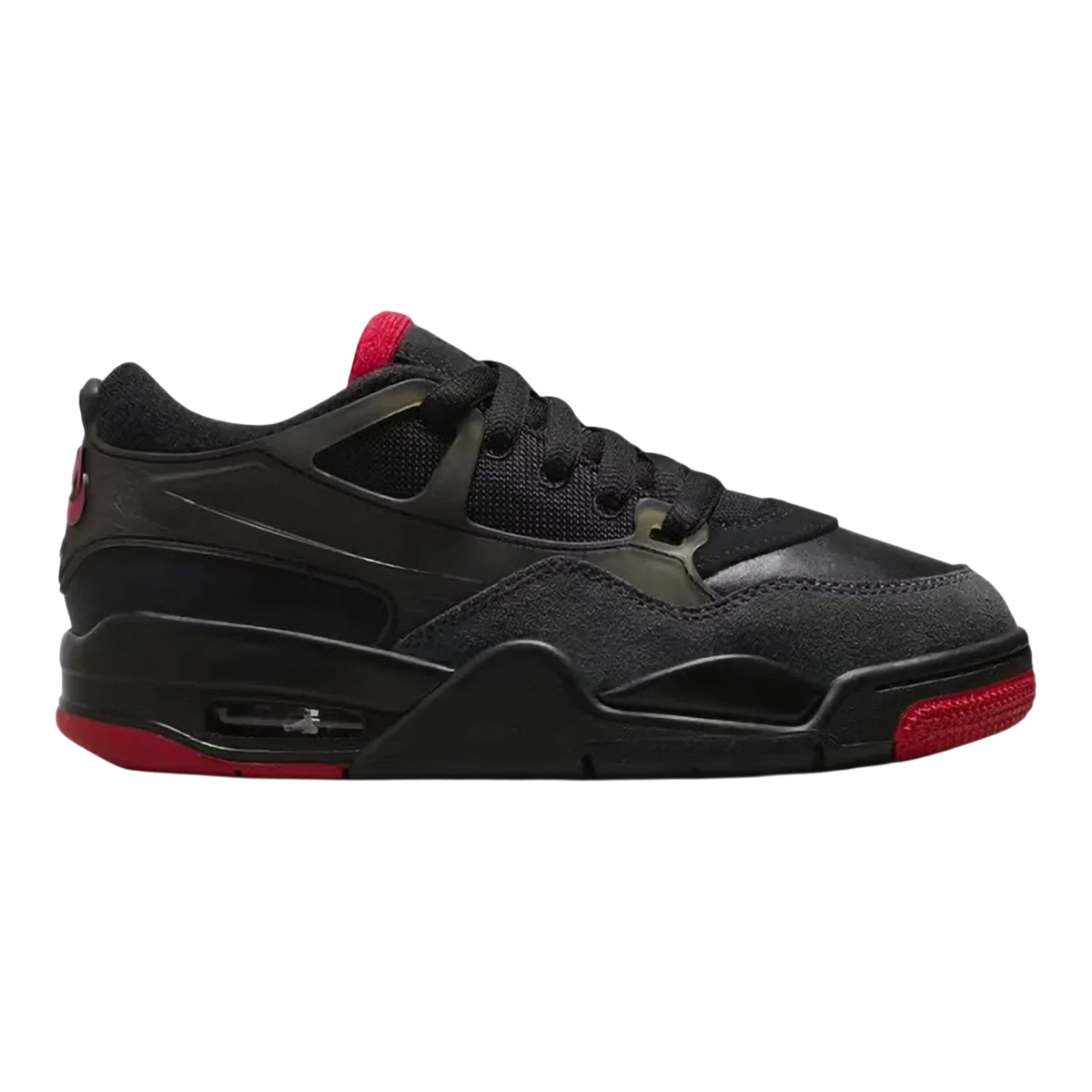 Air Jordan 4 RM Big Kids' (GS) Sneakers — Black/Varsity Red Mid-Top