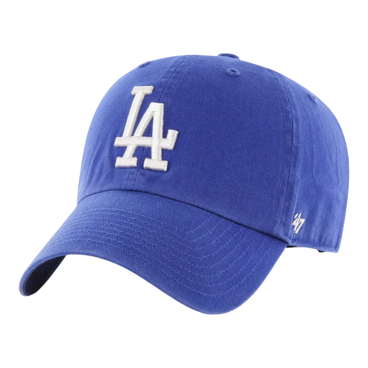 47 Brand Clean Up Los Angeles Dodgers Men's Strapback Hat — Royal Blue Adjustable Cap