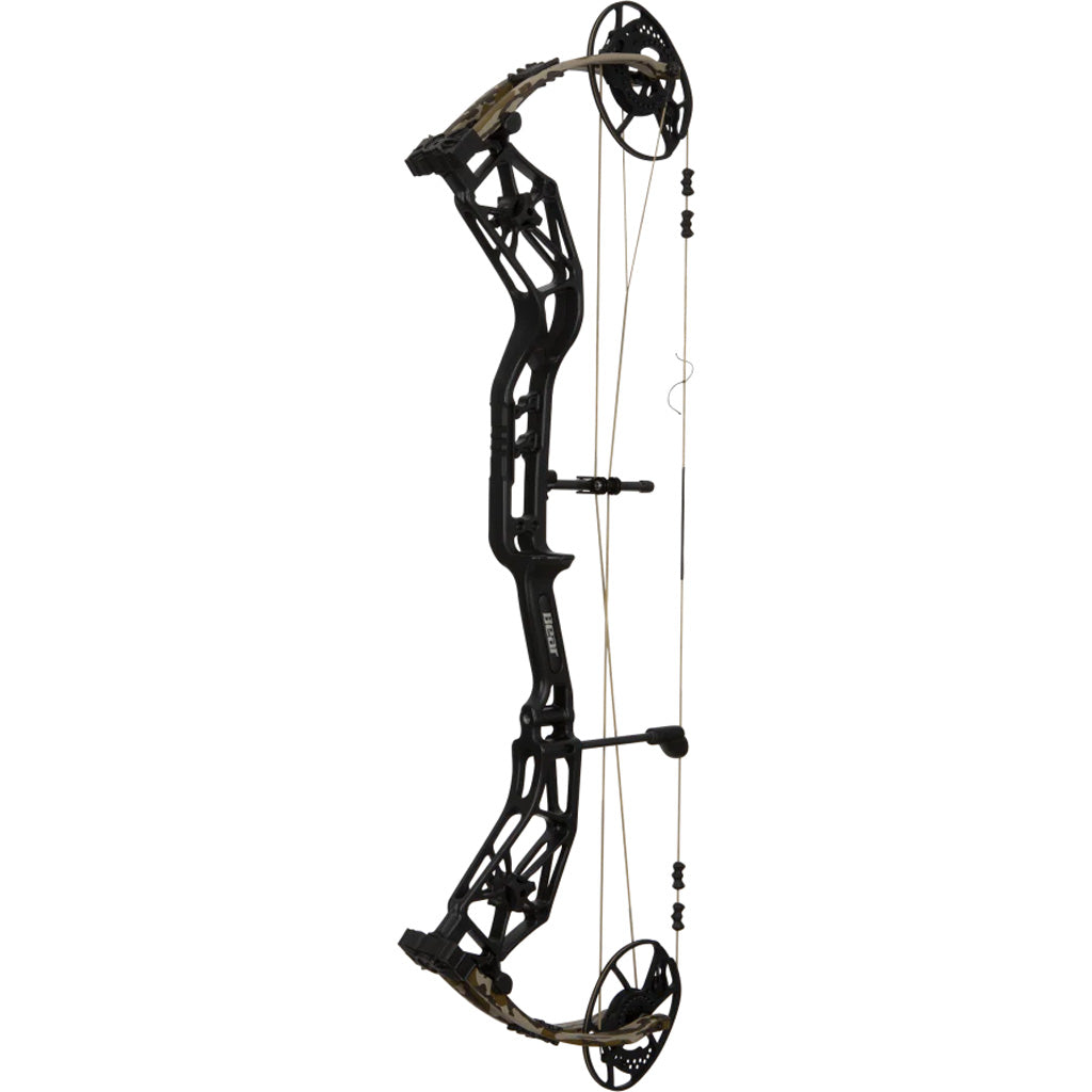 Bear Alaskan XT Bow in Black/Bottomlands 60 lbs. RH - Front View