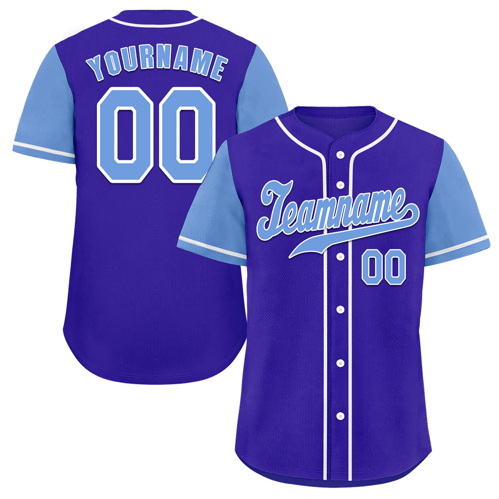 Custom Blue Aqua Raglan Sleeves Aqua Authentic Baseball Jersey