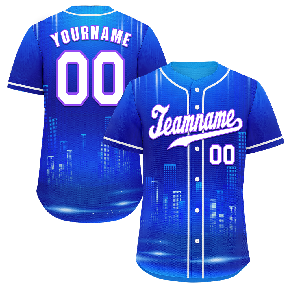 Custom Blue City Edition White Authentic Baseball Jersey BSBJ0a-bc0fbce