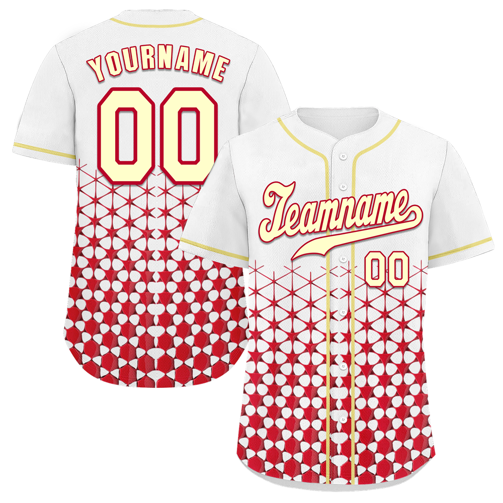 Custom White 3D Pattern Yellow Authentic Baseball Jersey BSBJ0a-bc0fbda