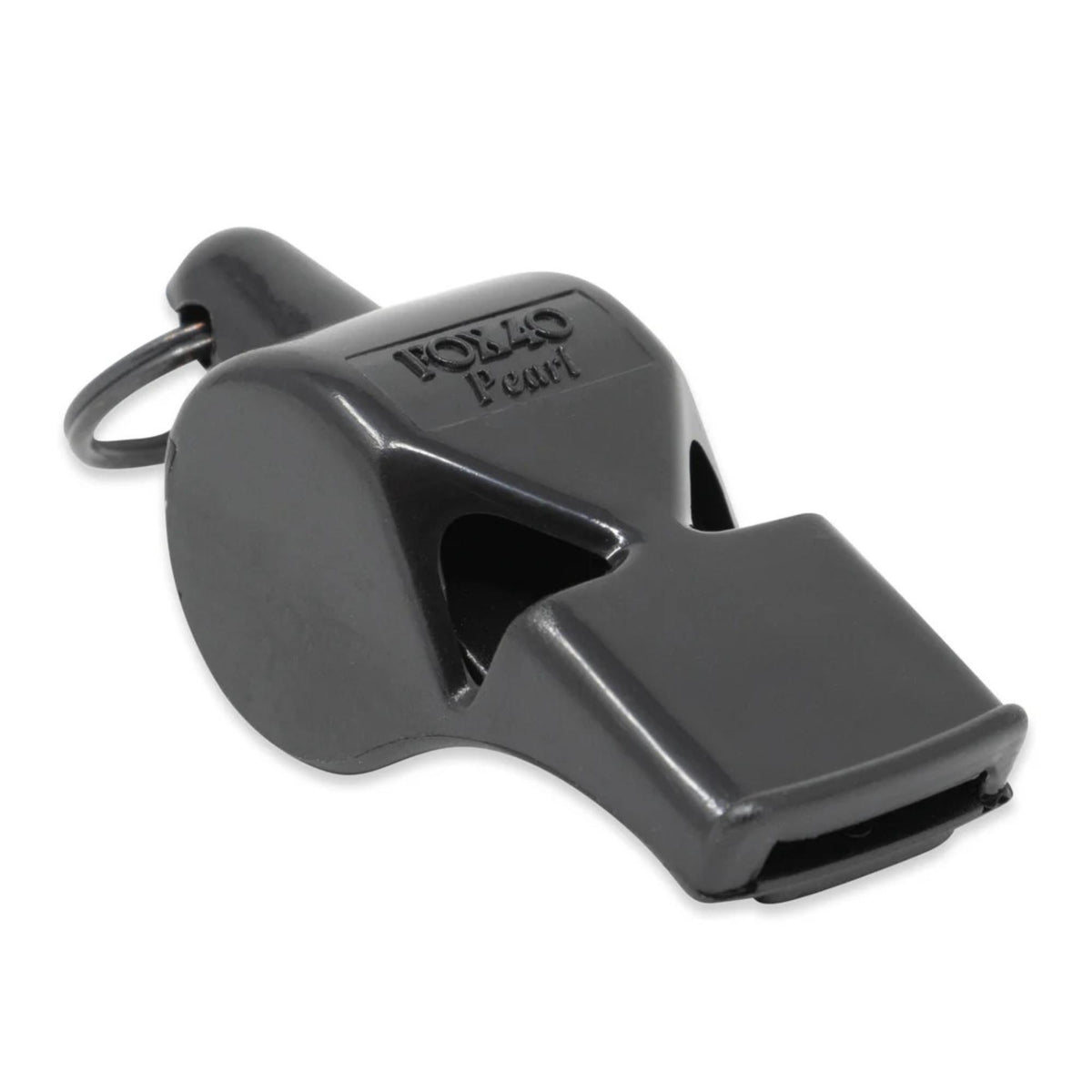 Compact safety whistle with key ring attachment, designed for dependable signaling in emergency and outdoor situations.