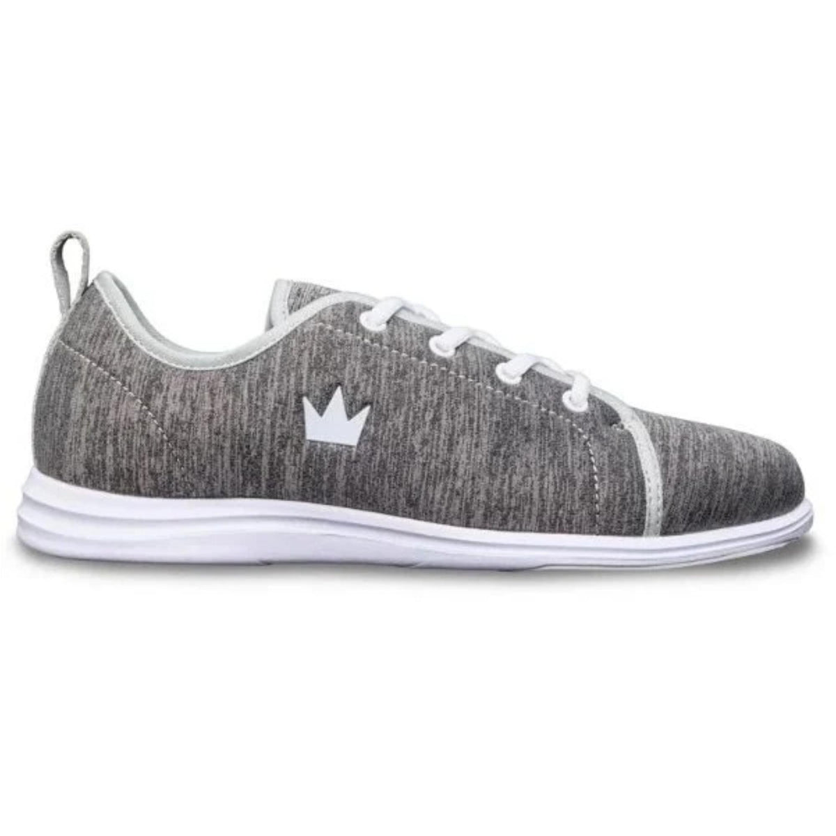 Women’s wide-width bowling shoes with lace-up design, lightweight fabric upper, cushioned interior, and flexible outsole for comfort and stability on the lanes.