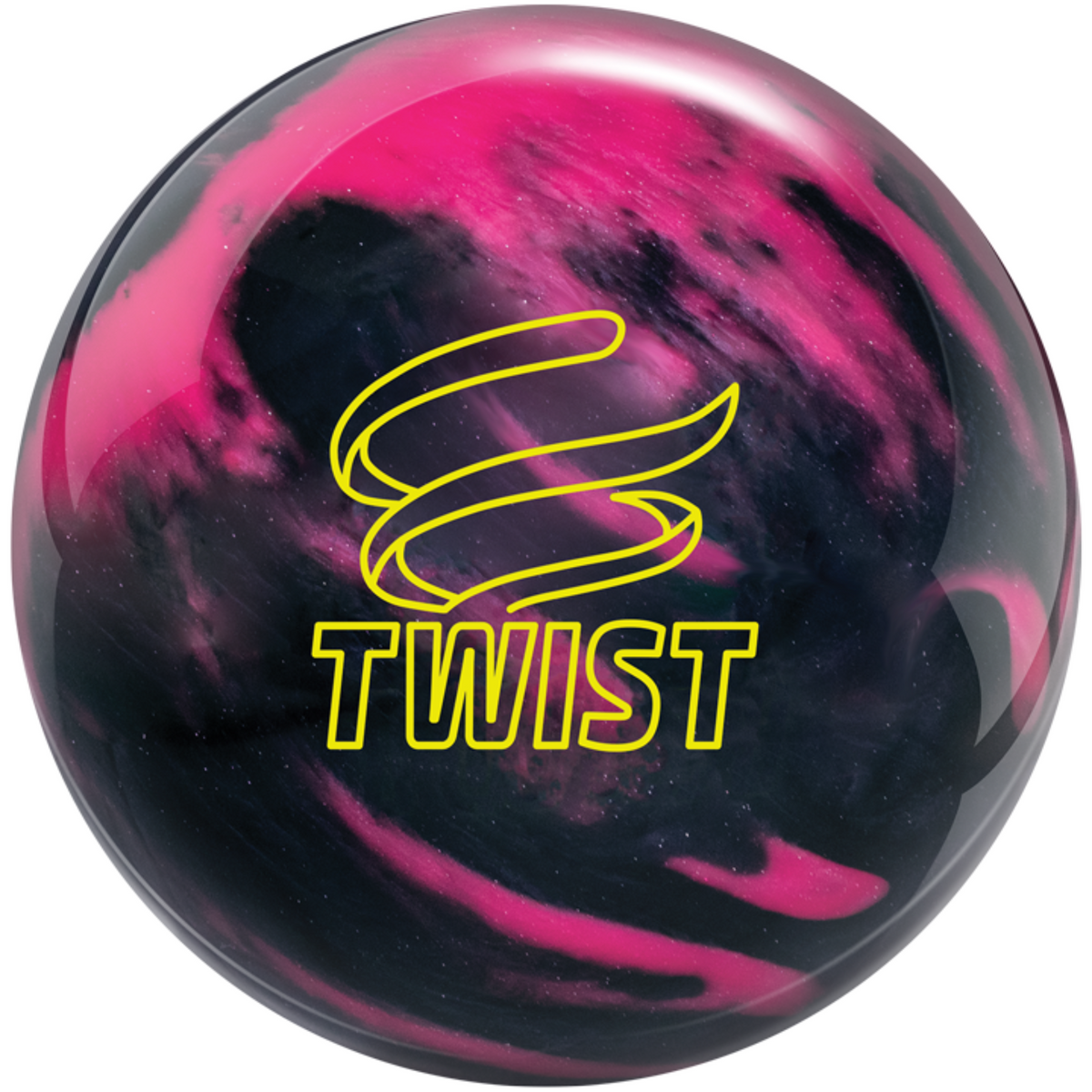 Brunswick Twist Pink and Black Bowling Ball