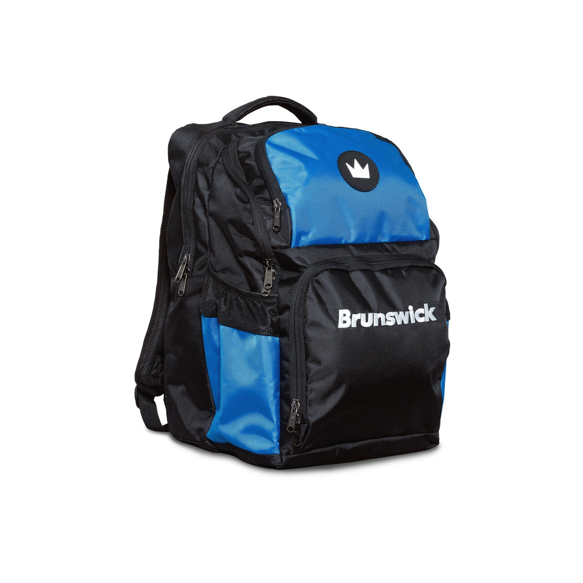 Brunswick Alert Bowling Backpack - Brunswick Alert Backpack Blue-black-blue 3qtr View 1600x1600