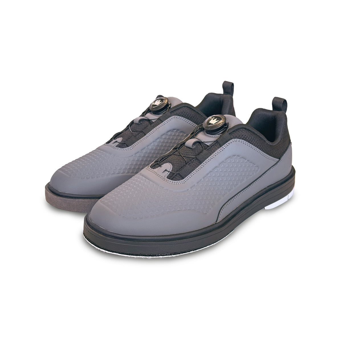 Brunswick Fusion RH Mens Bowling Shoes - Graphite - Brunswick Fusion Graphite 3qtr View Left 1600x1600