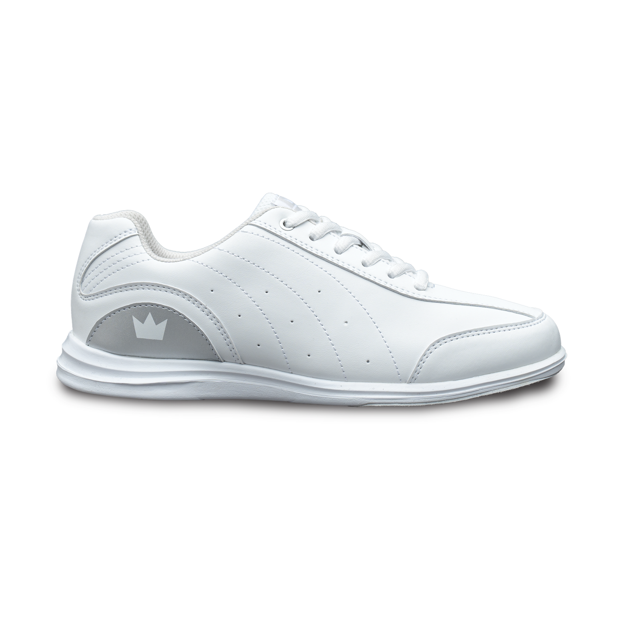 Brunswick Mystic, Womens Performance Bowling Shoe in White/Silver