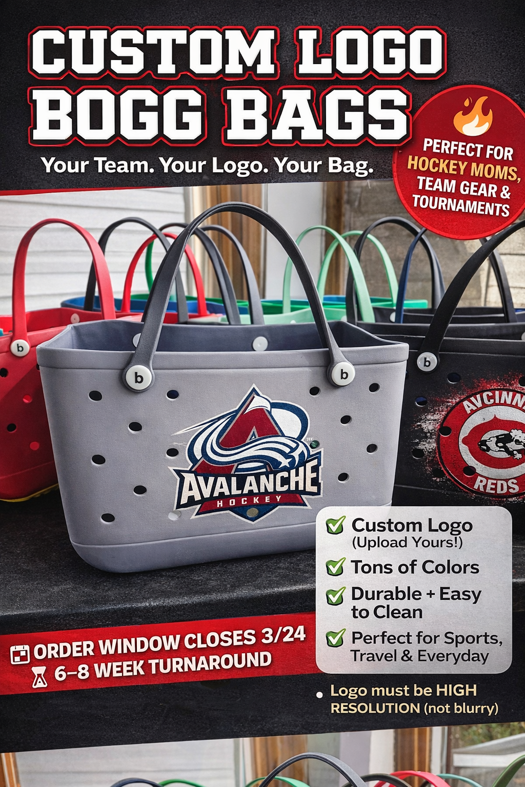 CUSTOM LOGO B BAGS PREORDER SOFT CLOSE 8/14 HARD CLOSE 8/16