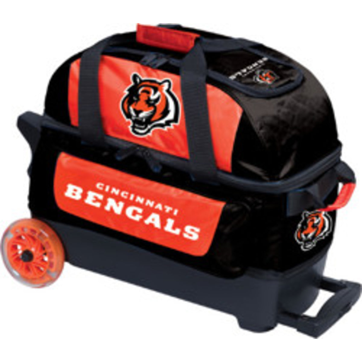 KR NFL 2 Ball Double Roller Cincinnati Bengals Bowling Bag