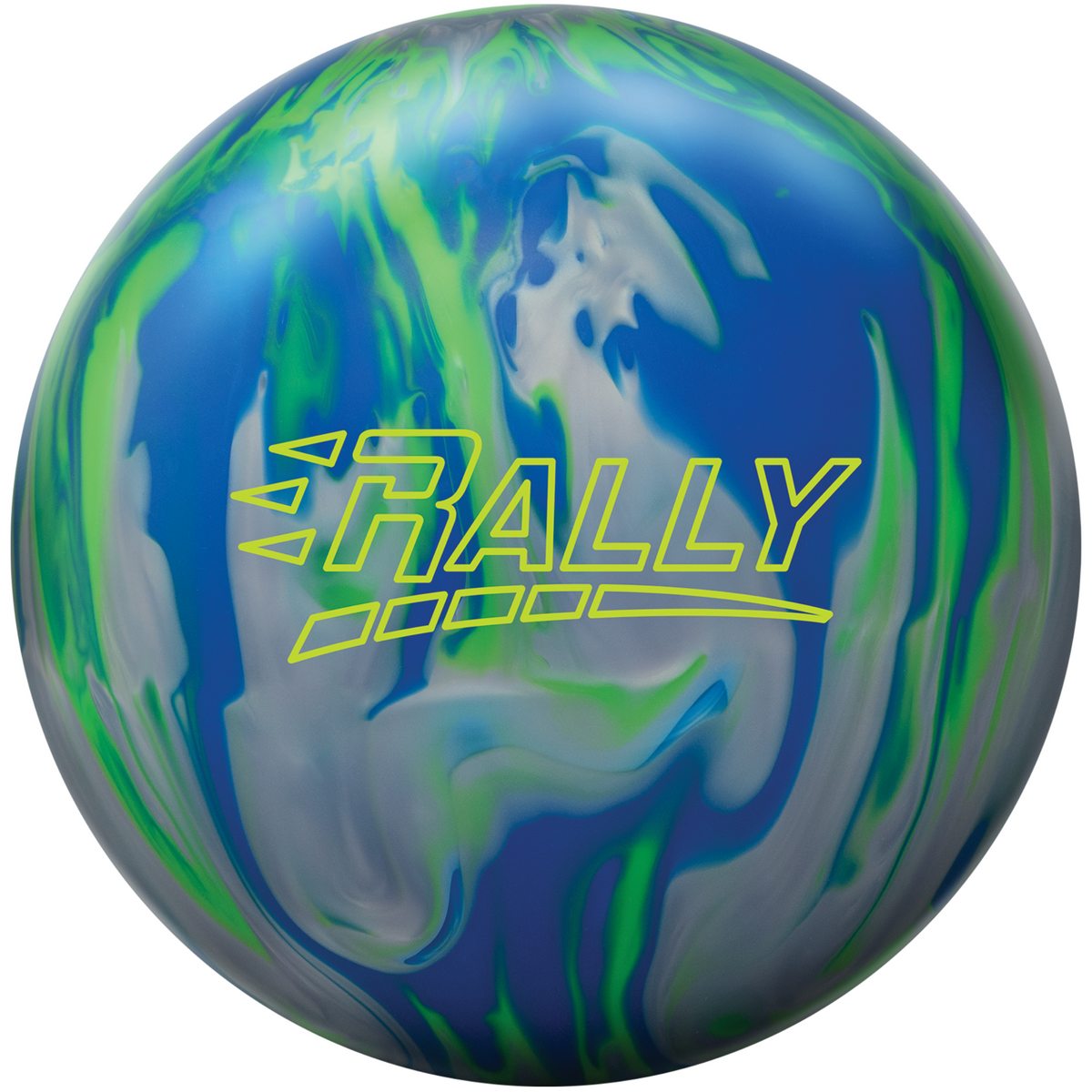 Columbia 300 Rally Hybrid Royal Blue/Lime/Silver Bowling Ball