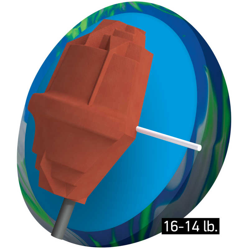 Columbia 300 Rally Hybrid Royal Blue/Lime/Silver Bowling Ball