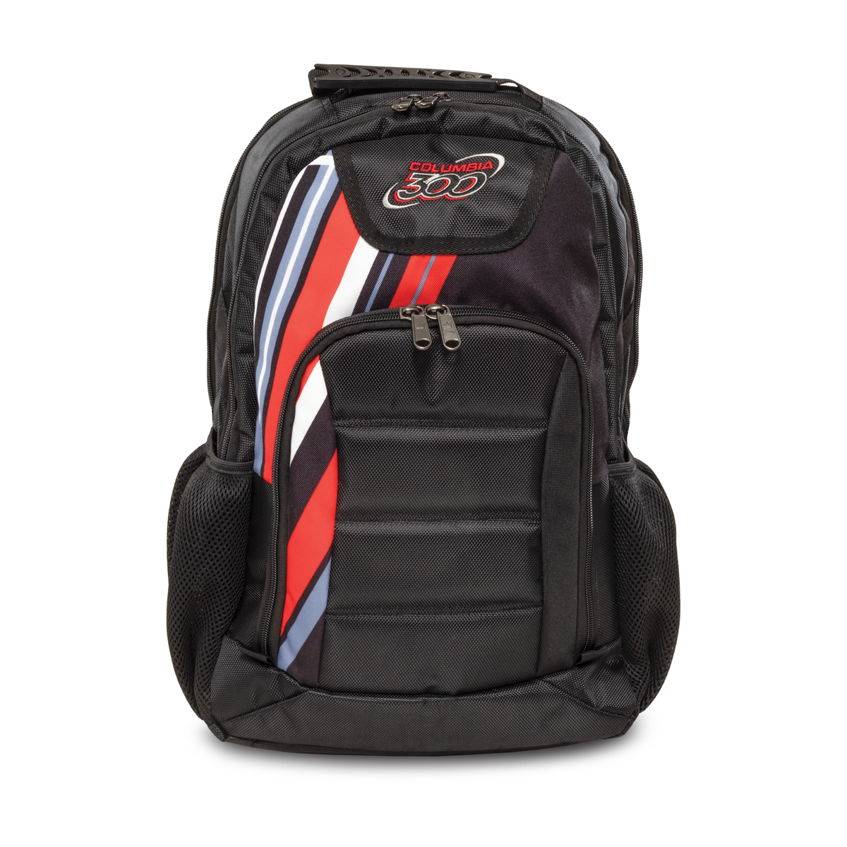 Columbia 300 Dye-Sub Backpack, 1 Ball Bowling Bag in Black/Red