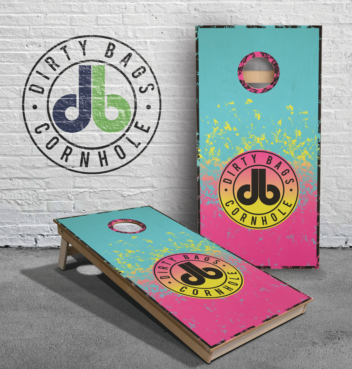 Professional Cornhole Boards - DB Miami Vice