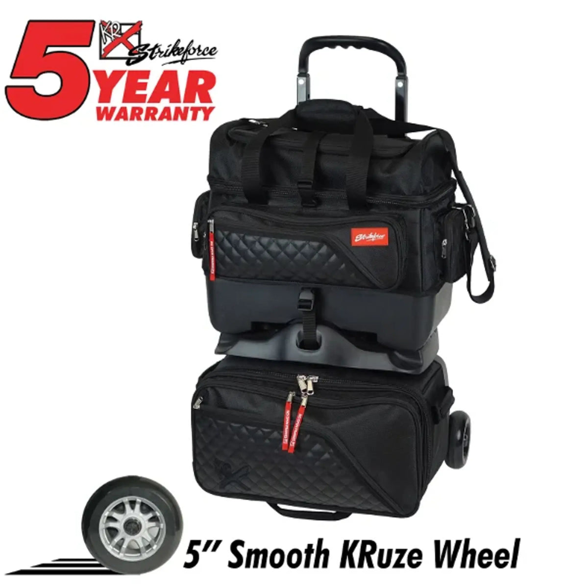 KR Strikeforce Diamond 4 Ball Roller Black Bowling Bag
