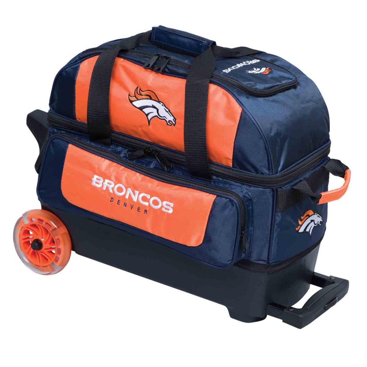 KR NFL 2 Ball Double Roller Denver Broncos Bowling Bag