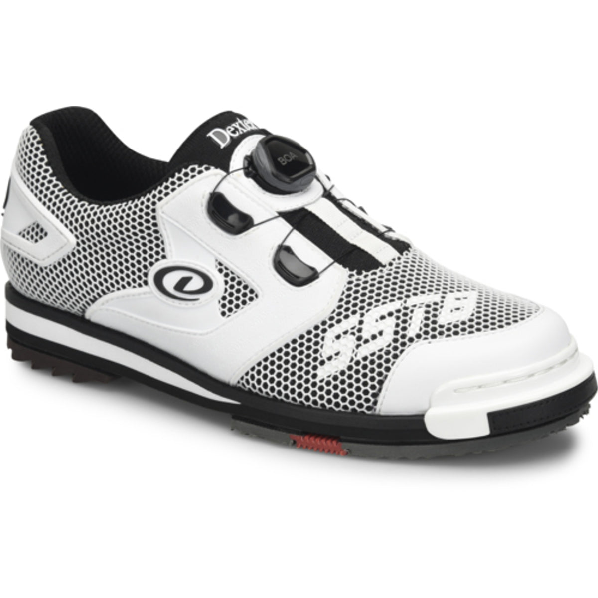 Dexter SST 8 Power Frame Boa White/Black Wide Bowling Shoes, Bowling Shoes and Gear