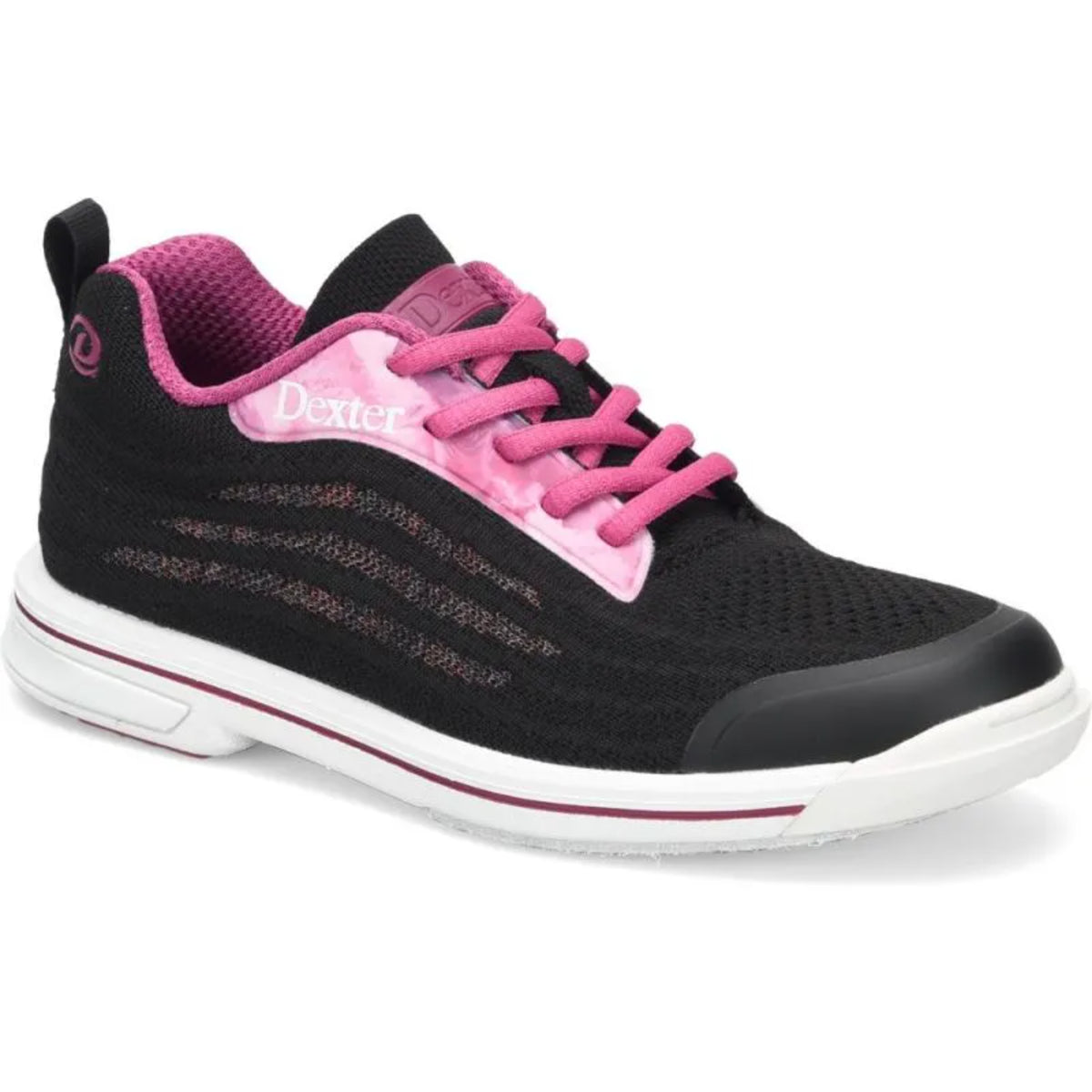 Dexter Women’s DexLite Knit Black Pink Bowling Shoes