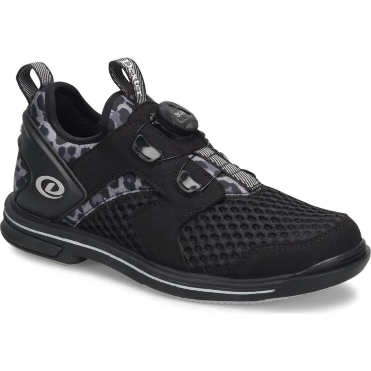 Dexter Pro BOA Women’s Black Grey Leopard Right Hand Bowling Shoes