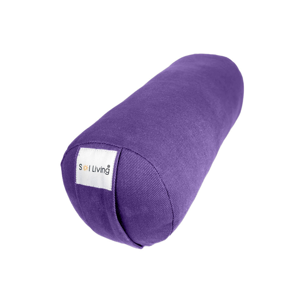 Bolster Pillow – Mini Cylindrical Yoga & Meditation Cushion (14" x 6" x 6")