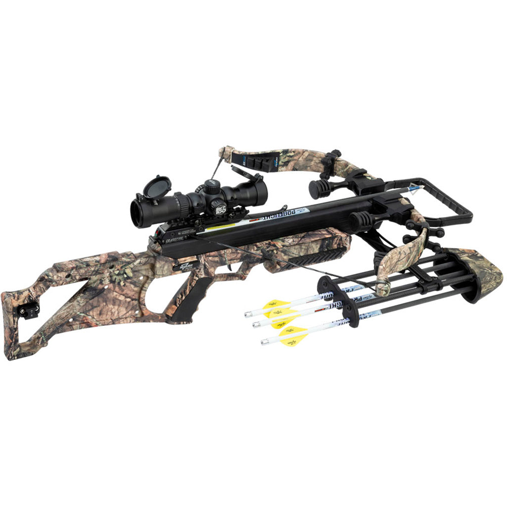 Excalibur Micro Suppressor Extreme Crossbow in Mossy Oak Country Camo - Front View