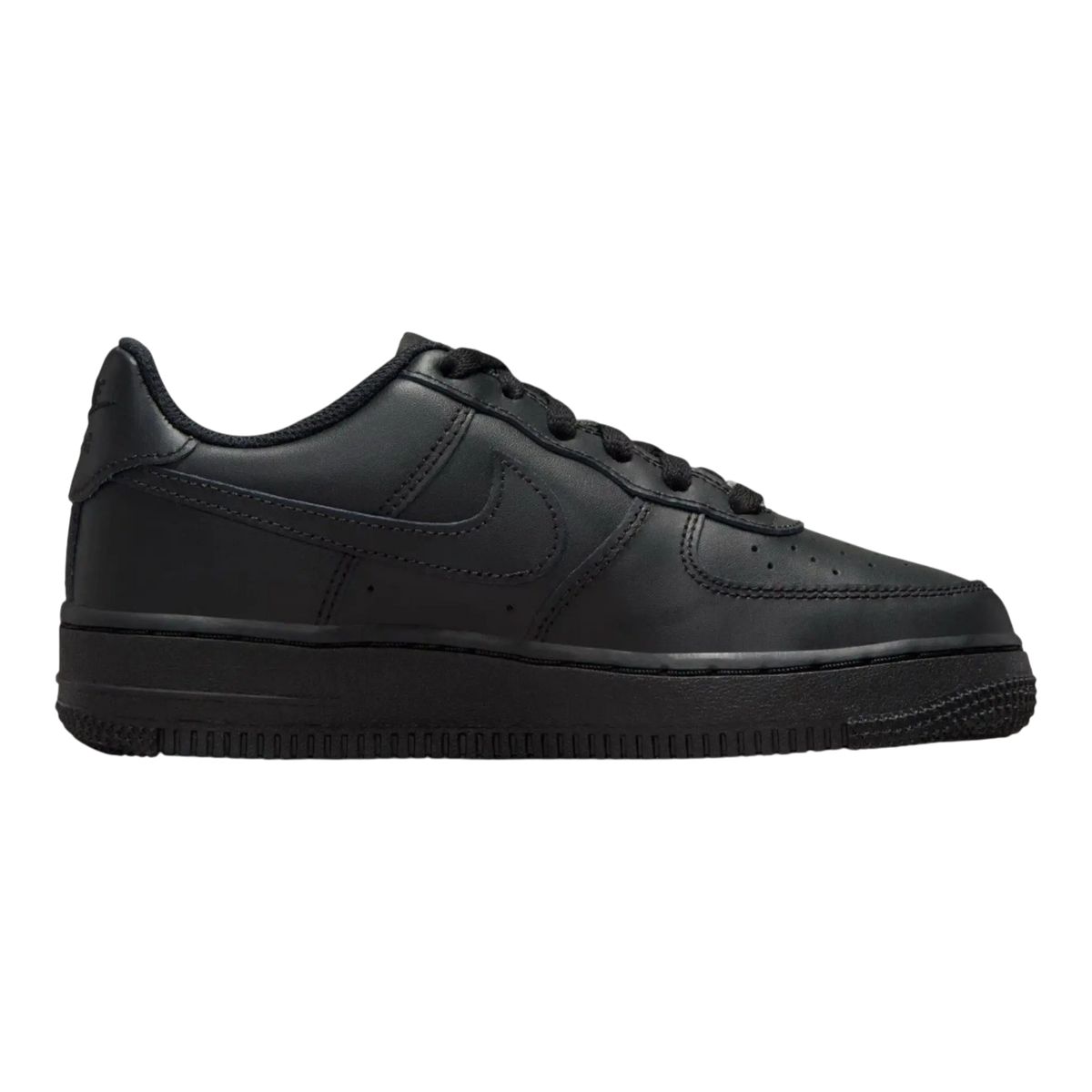 Nike Air Force 1 LE Big Kids' (GS) Sneakers — Triple Black Leather