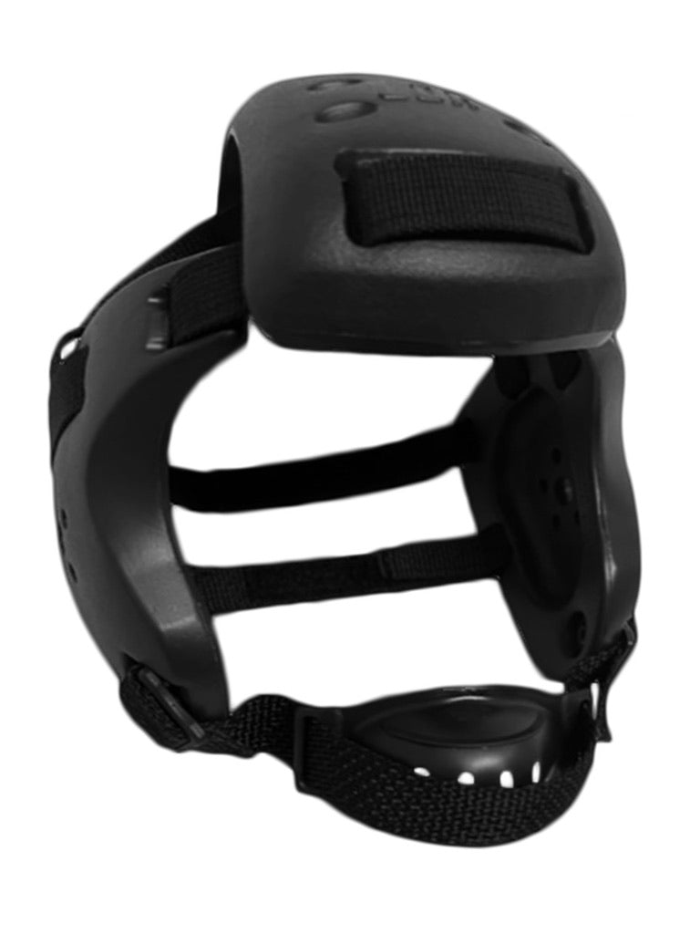 Wrestling Headgear - Earguard XP - Adult Black & Black Color Straps