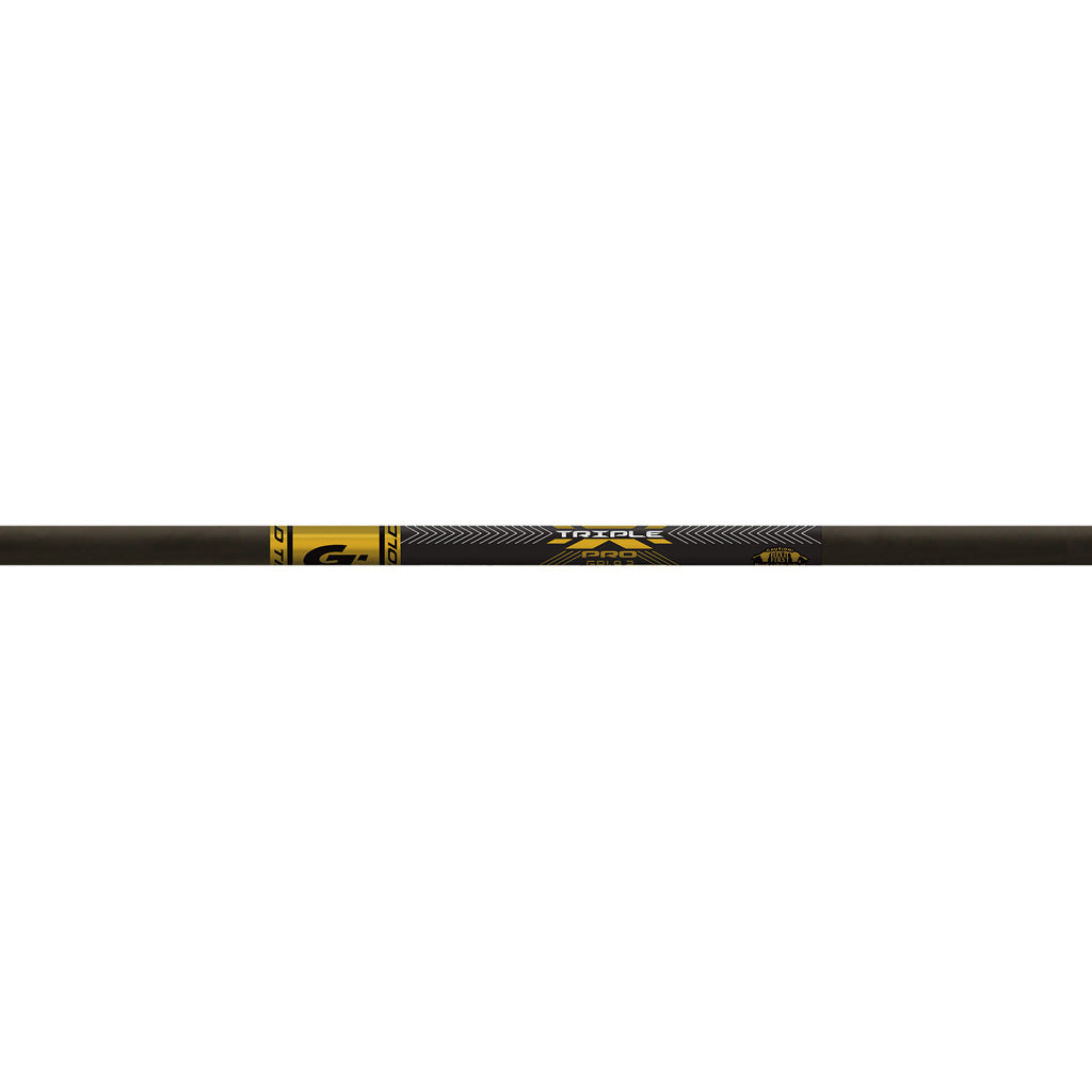 Gold Tip Triple X Pro Shafts - Front View