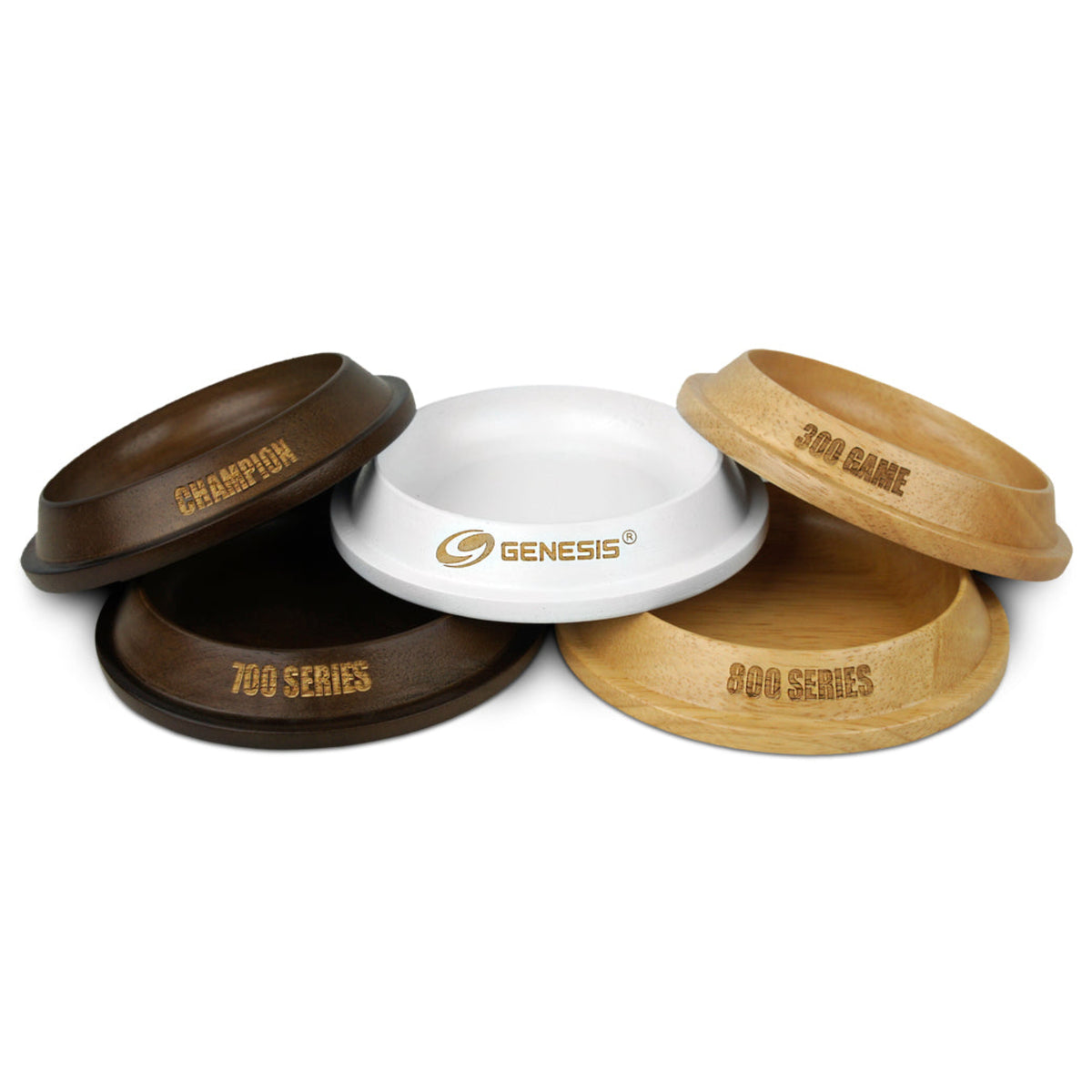Genesis Trophy Bowling Ball Cup - natural wood - Great Call Athletics