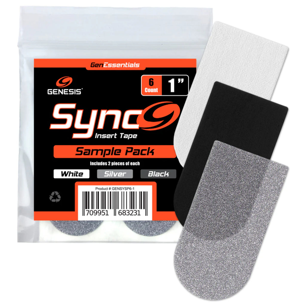 Genesis Sync Sample Pack 6 Count Insert Tape - multi-color - Genesis